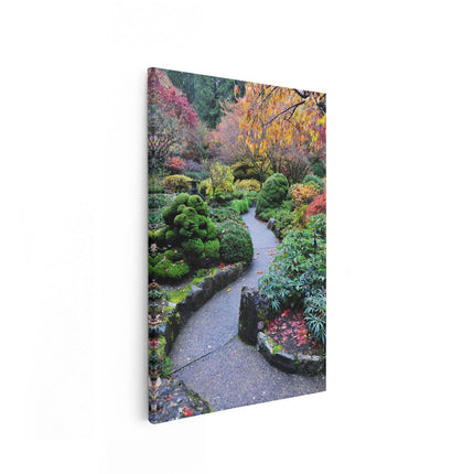 Canvas schilderij vooraanzicht Japans Pad