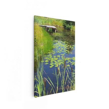 Canvas schilderij vooraanzicht Hollandse Sloot