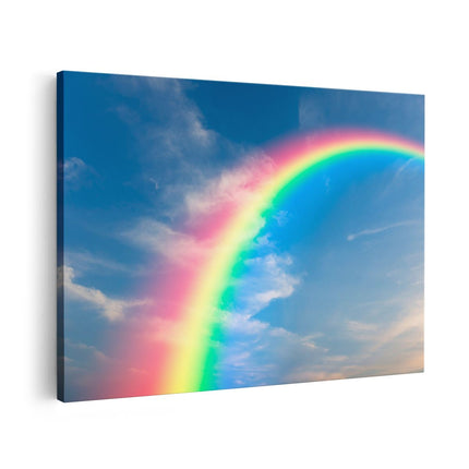 Canvas schilderij vooraanzicht Regenboog