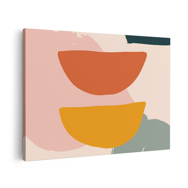 Canvas schilderij vooraanzicht Abstracte Kunst in Scandinavische Stijl