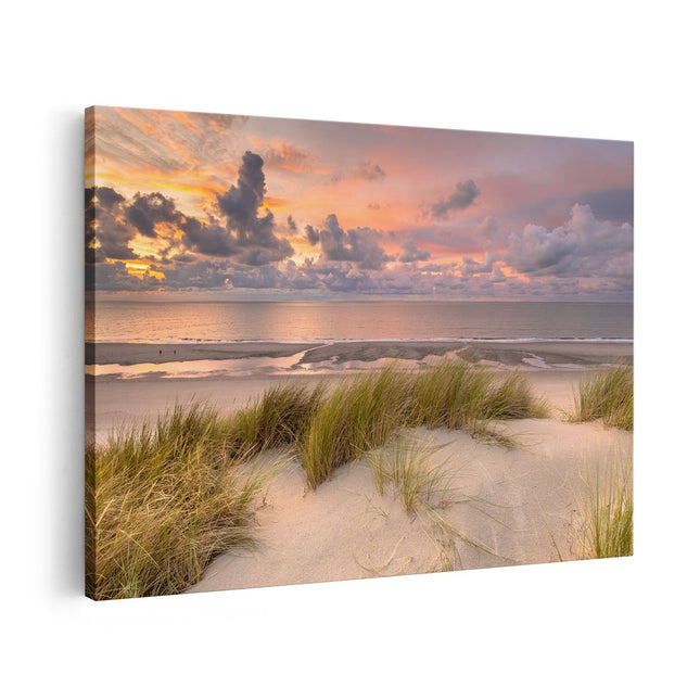Canvas schilderij vooraanzicht Strand en Duinen