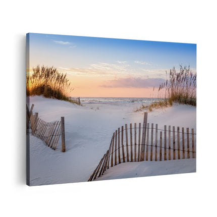 Canvas schilderij vooraanzicht Strand en Zee