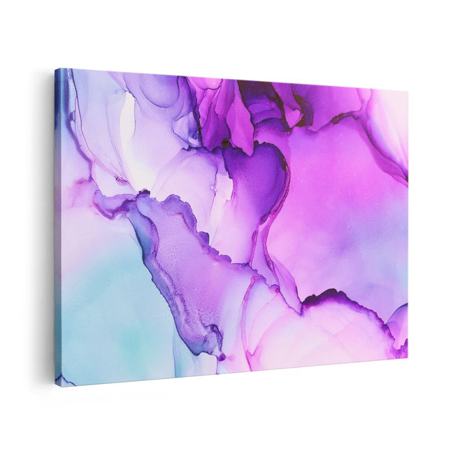 Canvas schilderij vooraanzicht Abstracte Kunst - Roze Licht Acryl