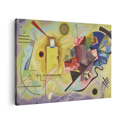 Canvas schilderij vooraanzicht Geel, Rood, Blauw - Wassily Kandinksy