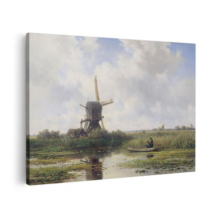 Canvas schilderij vooraanzicht In ’t Gein bij Abcoude - Willem Roelofs