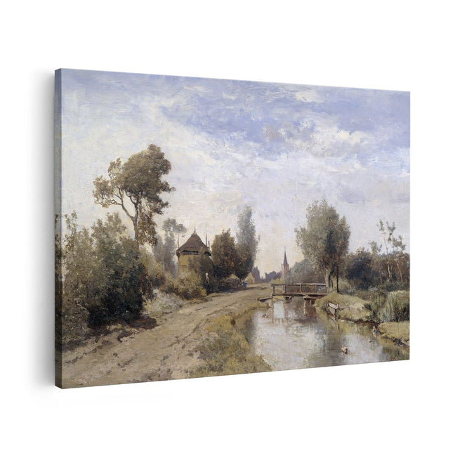 Canvas schilderij vooraanzicht Landschap bij Kortenhoef - Paul Joseph Constantin Gabriël