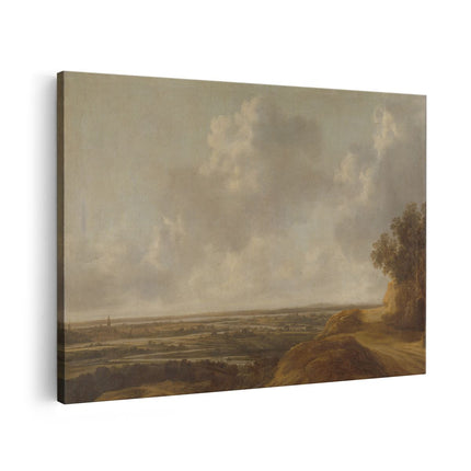 Canvas schilderij vooraanzicht Panoramisch Landschap - François van Knibbergen