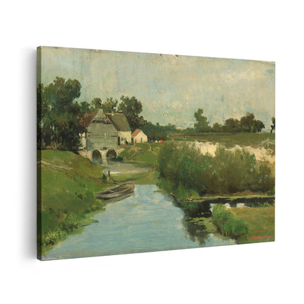 Canvas schilderij vooraanzicht Zomerdag - Johan Hendrik Weissenbruch