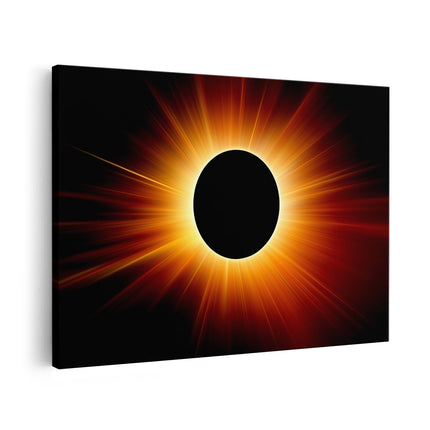 Canvas schilderij vooraanzicht Zonneverduistering