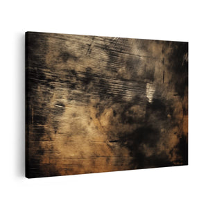 Canvas schilderij vooraanzicht Zwart Wit Beeld van een Houten Achtergrond