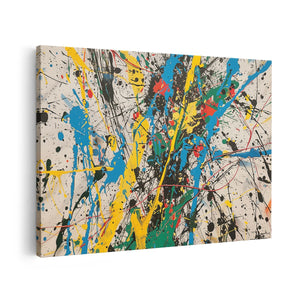 Canvas schilderij vooraanzicht Spetterende Kunstwerken
