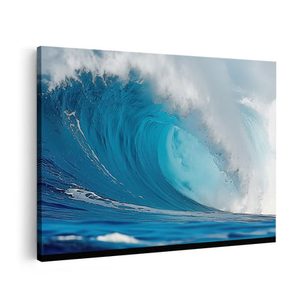 Canvas schilderij vooraanzicht Golf Breekt in de Oceaan