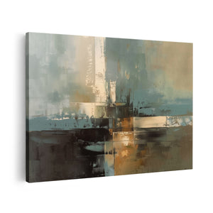Canvas schilderij vooraanzicht Abstract Kunstwerk van een Kruis