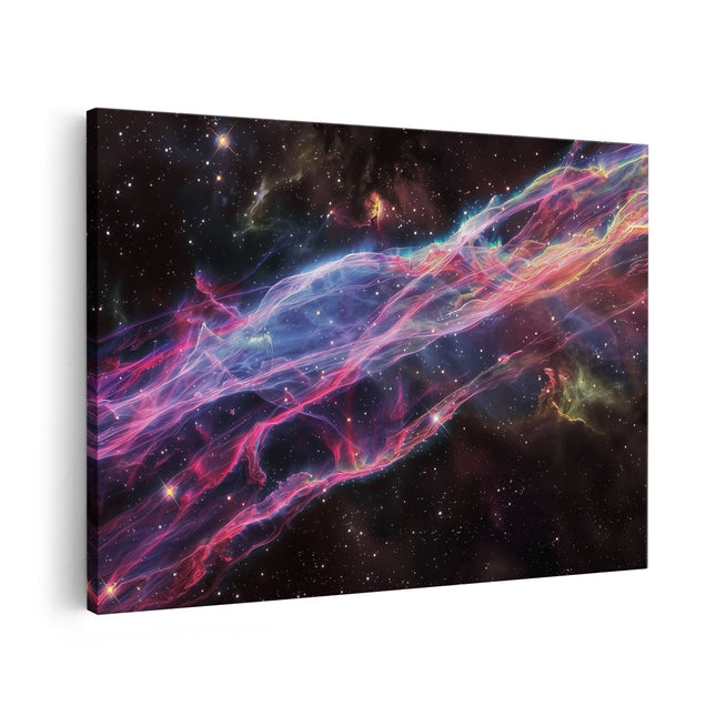 Canvas schilderij vooraanzicht Afbeelding van een Nevel in de Ruimte