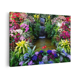 Canvas schilderij vooraanzicht Watertrappetje