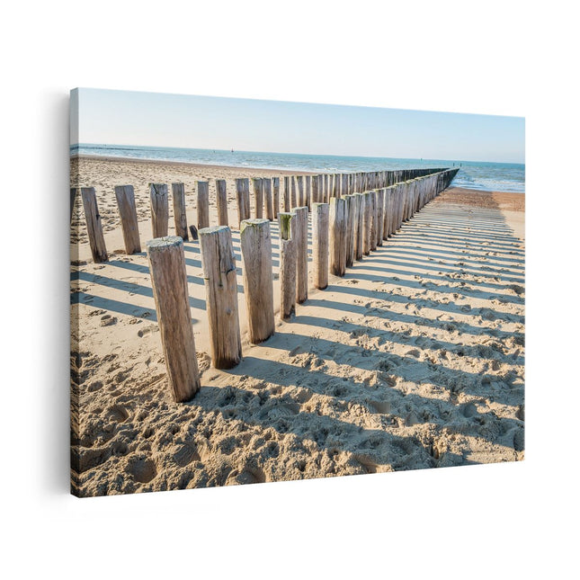 Canvas schilderij vooraanzicht Strand