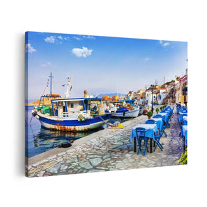 Canvas schilderij vooraanzicht Chalki Eiland