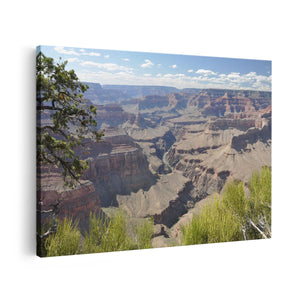 Canvas schilderij vooraanzicht Grand Canyon in de Zon