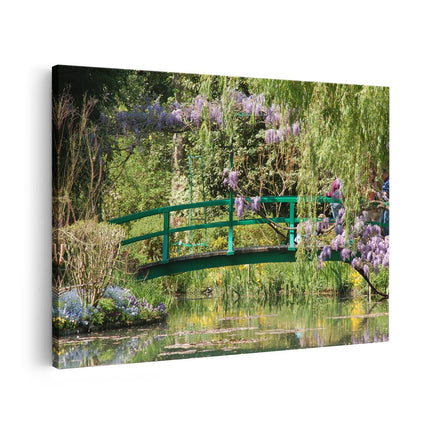 Canvas schilderij vooraanzicht Monet Tuin