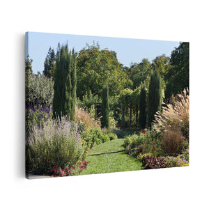Canvas schilderij vooraanzicht Tuin