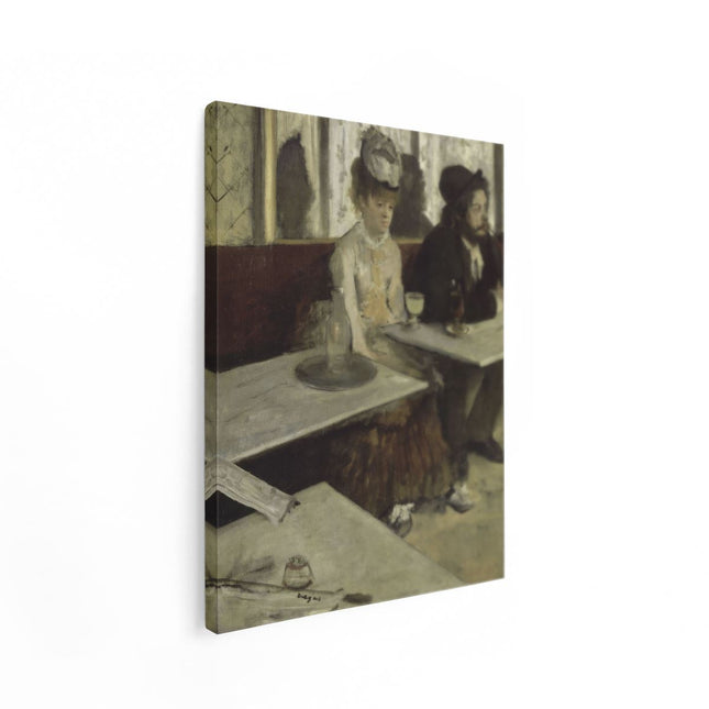 Canvas Schilderij Staand De Absintdrinkster - Edgar Degas