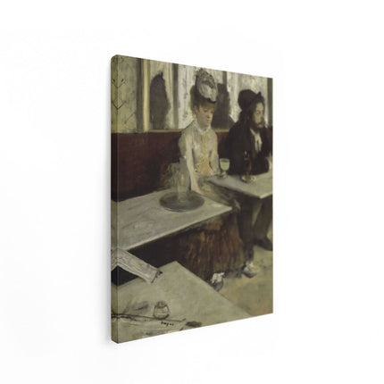 Canvas Schilderij Staand De Absintdrinkster - Edgar Degas