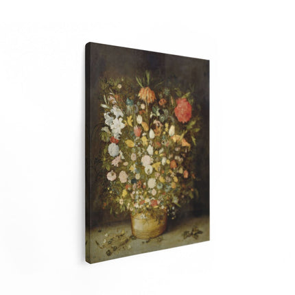 Canvas Schilderij Staand Stilleven met Bloemen - Jan Brueghel