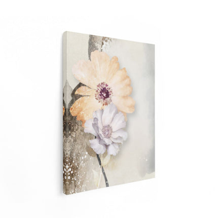 Canvas Schilderij Staand Bloemen - Abstracte Kunst