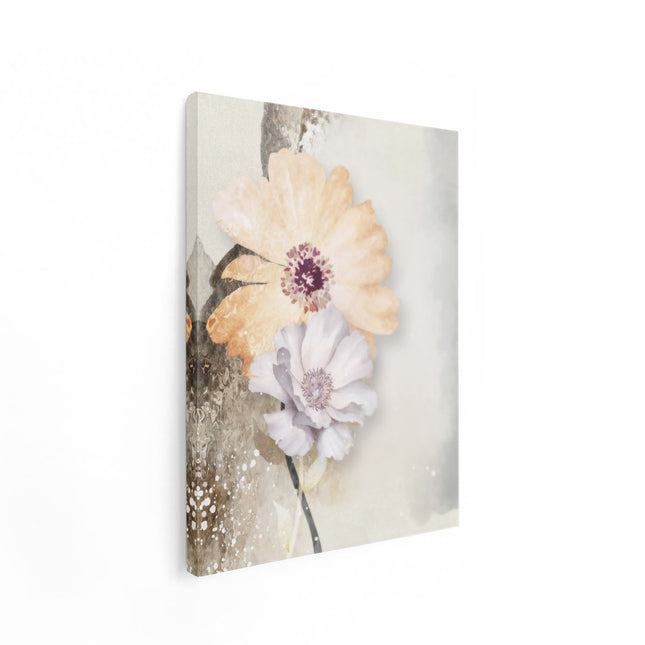Canvas Schilderij Staand Bloemen - Abstracte Kunst
