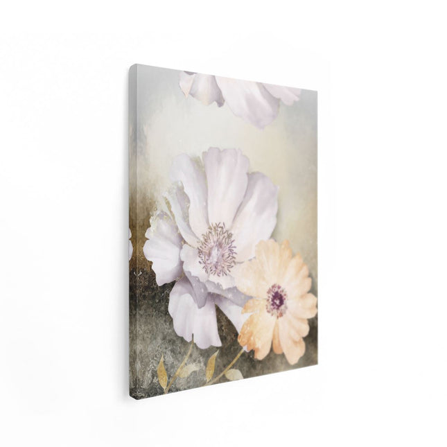 Canvas Schilderij Staand Bloemen - Abstracte Kunst