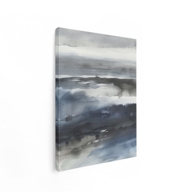 Canvas Schilderij Staand Aquarelkunstwerk van de Oceaan