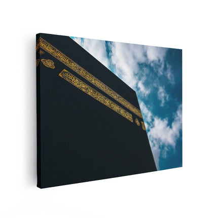 Canvas Schilderij Vooraanzicht Kaäba Gebedshuis in Mekka