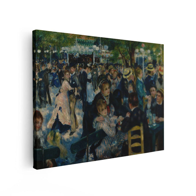 Canvas Schilderij Vooraanzicht Bal de Moulin de la Galette - Pierre-Auguste Renoir