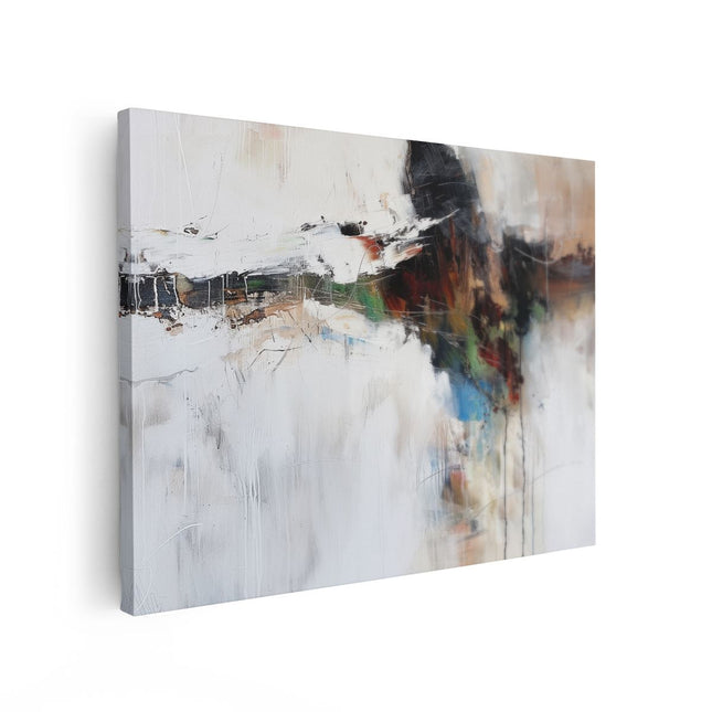 Canvas Schilderij Vooraanzicht Abstract Kunstwerk van een Kruis