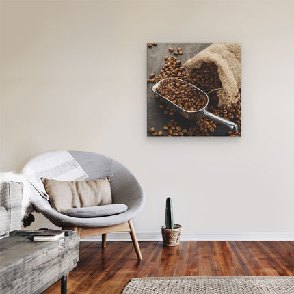 Canvas schilderij kamer Zak Koffiebonen