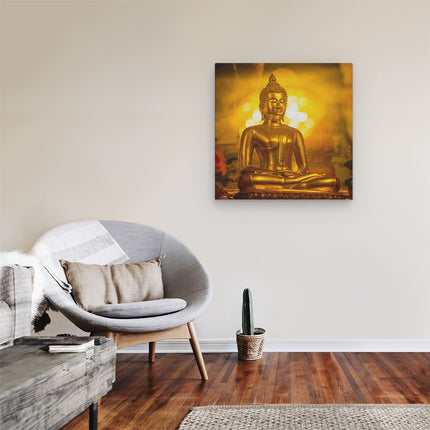 Canvas schilderij kamer Gouden Boeddha Beeld