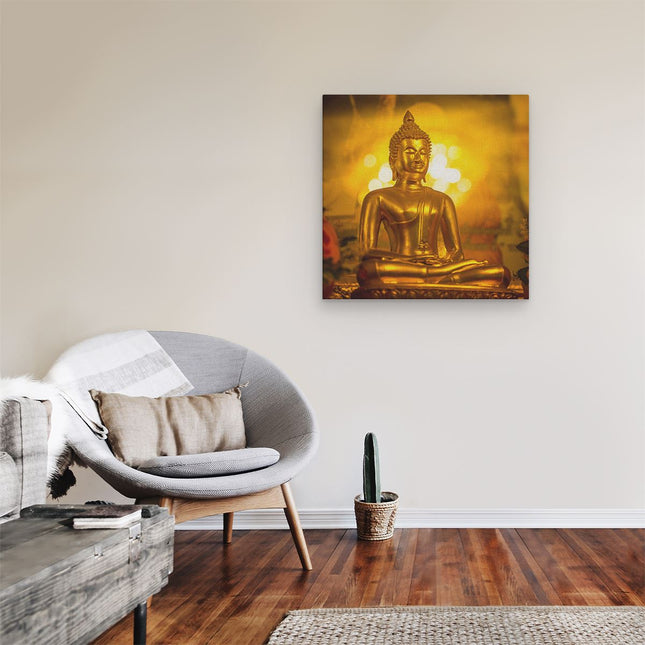 Canvas schilderij kamer Gouden Boeddha Beeld