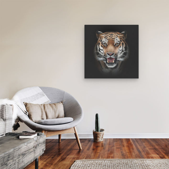 Canvas schilderij kamer Tijgerkop - Tijger