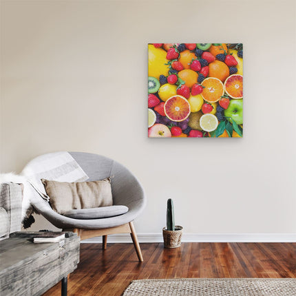 Canvas schilderij kamer Kleurrijke Fruit Achtergrond