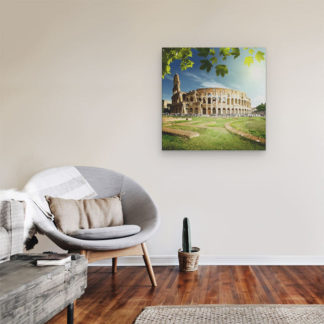 Canvas schilderij kamer Colosseum in Rome, Italië