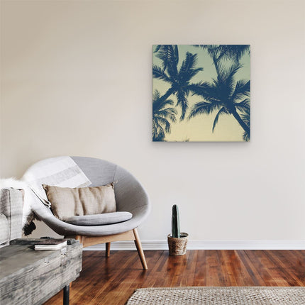 Canvas schilderij kamer Palmbomen Bladeren