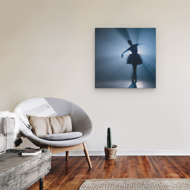 Canvas schilderij kamer Ballerina Silhouet - Ballet