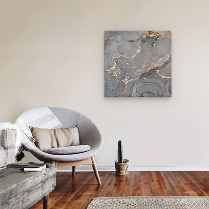 Canvas schilderij kamer Abstracte Luxe Kunst van Marmer met Goud