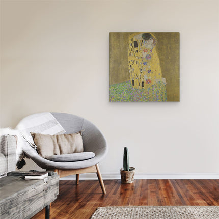 Canvas schilderij kamer De Kus - Gustav Klimt
