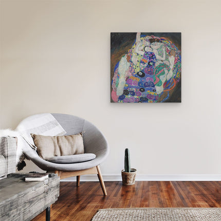 Canvas schilderij kamer De Maagd - Gustav Klimt