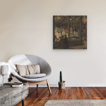 Canvas schilderij kamer Etalage - Isaac Israels