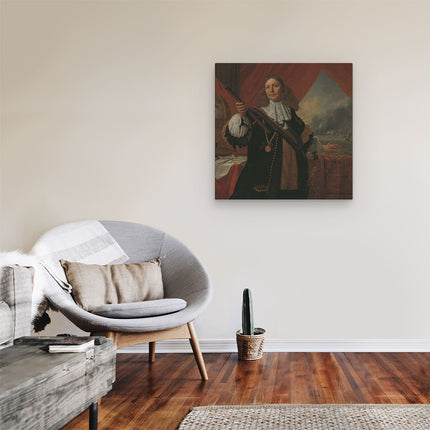 Canvas schilderij kamer Johan de Liefde, Vice-admiraal - Bartholomeus van der Helst
