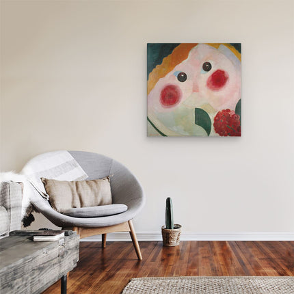 Canvas schilderij kamer Meisje met Ranonkels - Theo van Doesburg