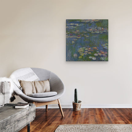 Canvas schilderij kamer Waterlelies - Claude Monet