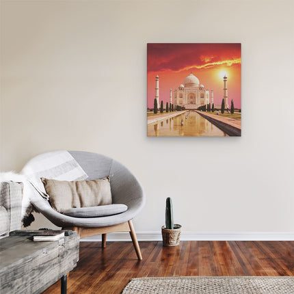 Canvas schilderij kamer Taj Mahal Paleis in India